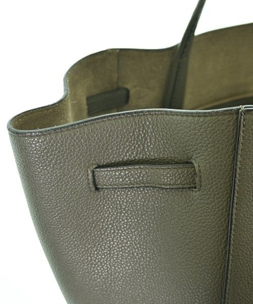 Celine Leather Tote Bag Khaki — view 7