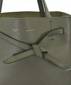 Celine Leather Tote Bag Khaki — view 8