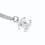 Chanel CC Logo Necklace Stamp Metal Rhinestone 43 — view 4