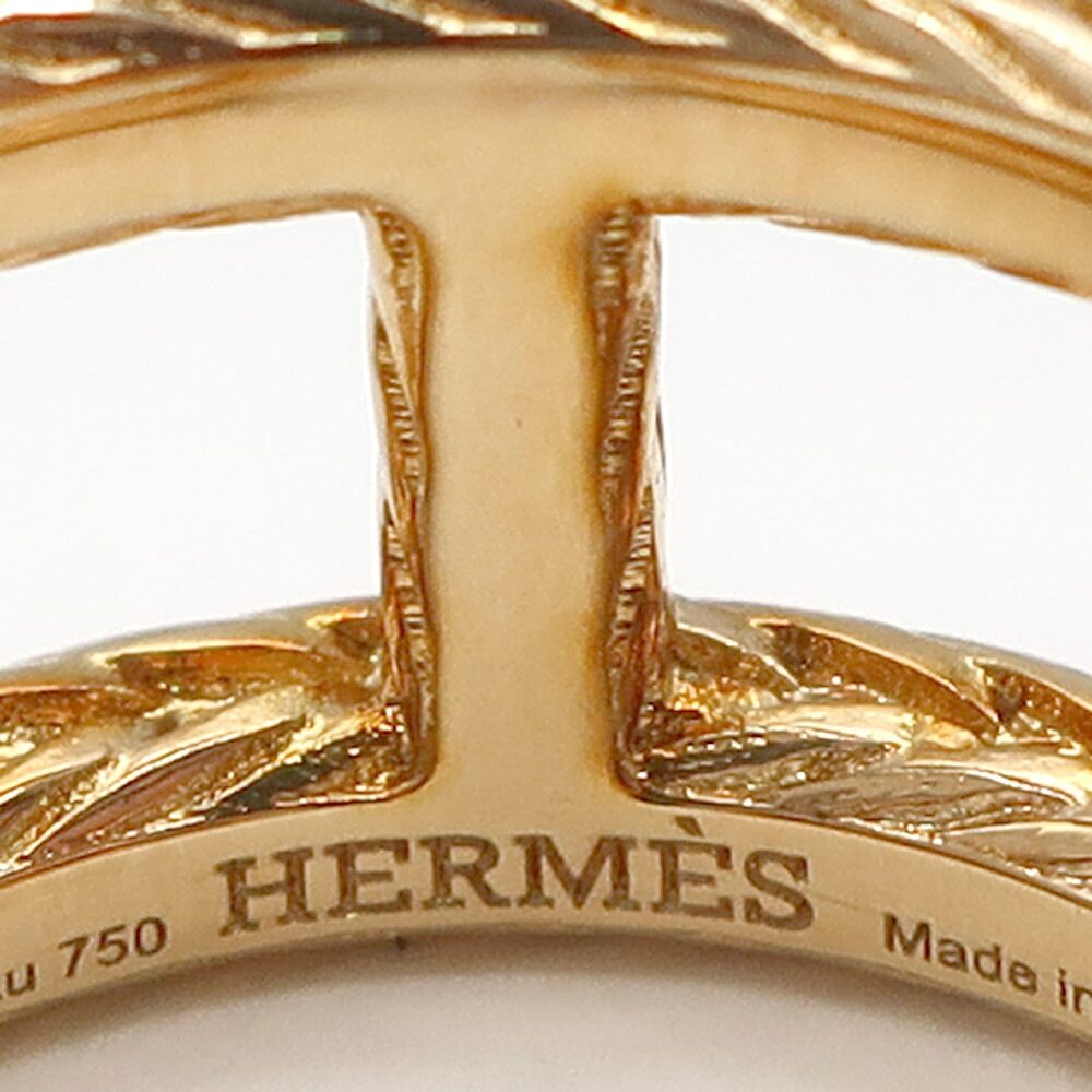 Hermes Chaine D'ancre Danae Ring Small 51 18k Yellow Gold — view 6