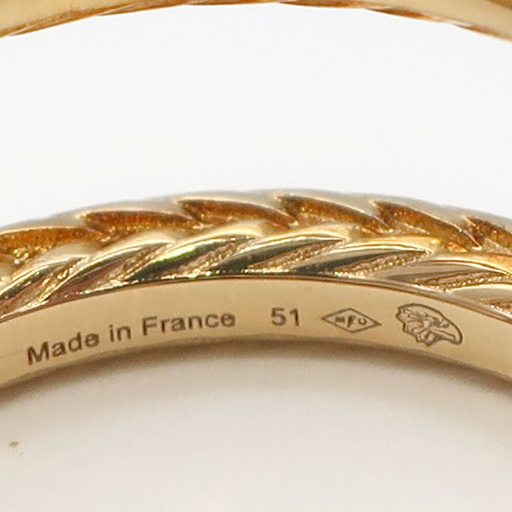 Hermes Chaine D'ancre Danae Ring Small 51 18k Yellow Gold — view 8