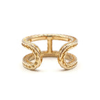 Hermes Chaine D'ancre Danae Ring Small 51 18k Yellow Gold — view 2