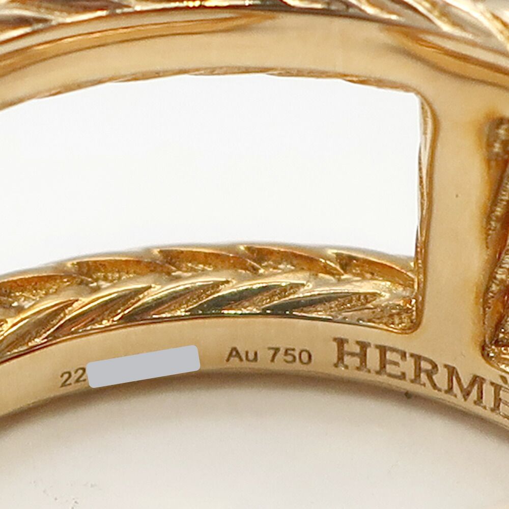 Hermes Chaine D'ancre Danae Ring Small 51 18k Yellow Gold — view 7