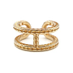 Hermes Chaine D'ancre Danae Ring Small 51 18k Yellow Gold