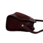 Gucci Vintage Sherry Line Micro GG Logo Canvas Leather Shoulder Bag Wine Red — view 6