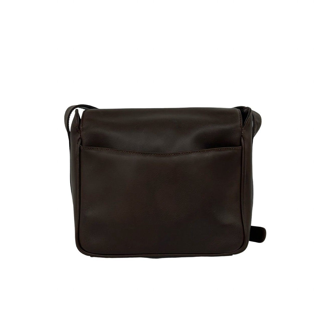 Gucci Vintage Horsebit Leather Shoulder Bag Pochette Brown — view 3