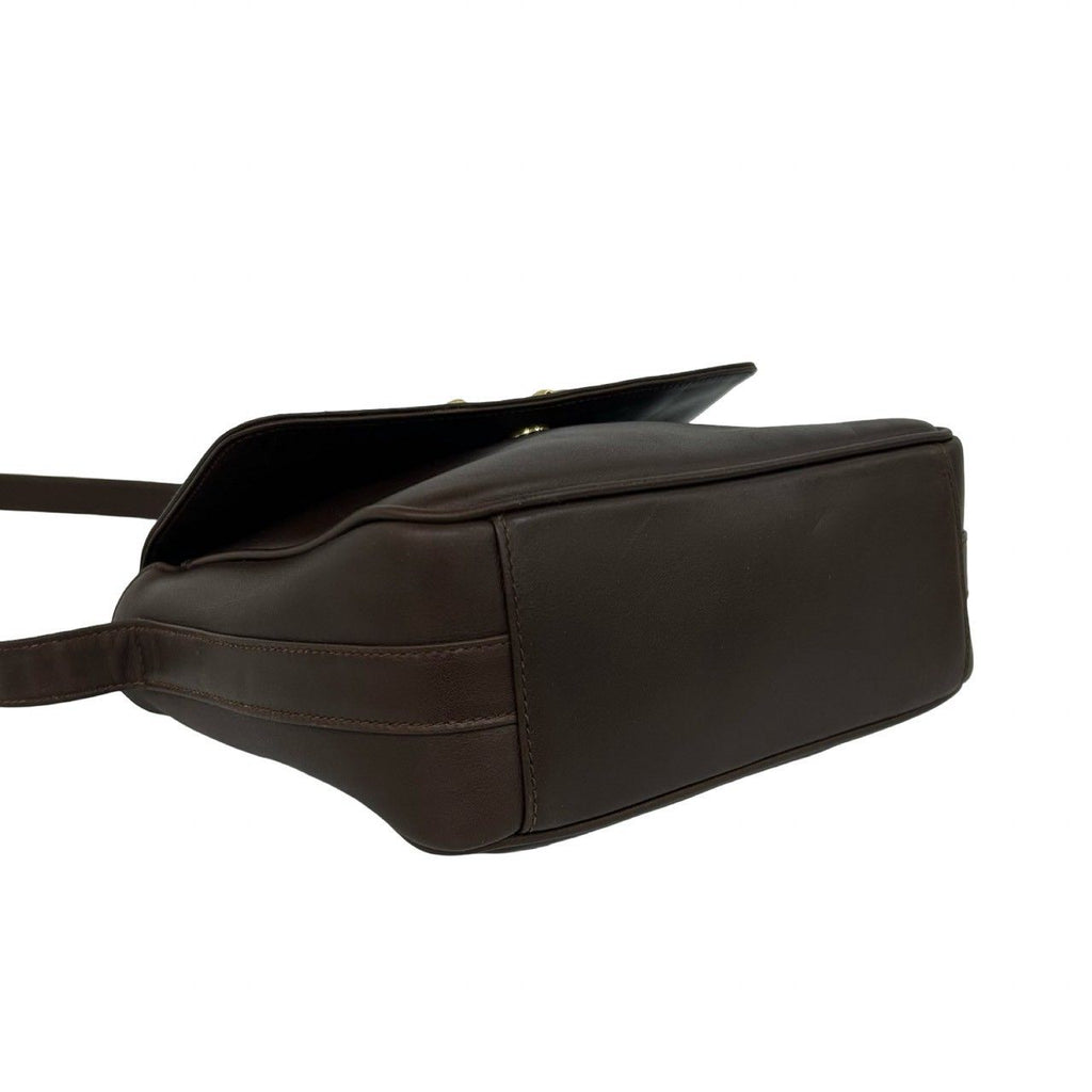 Gucci Vintage Horsebit Leather Shoulder Bag Pochette Brown — view 7