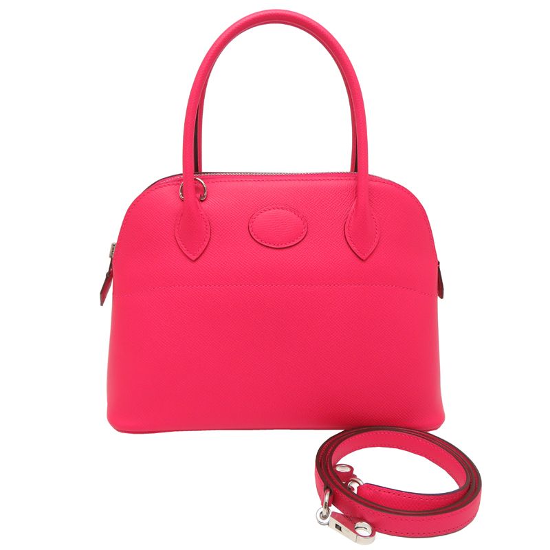 Hermes Handbag Bolide 27 Silver