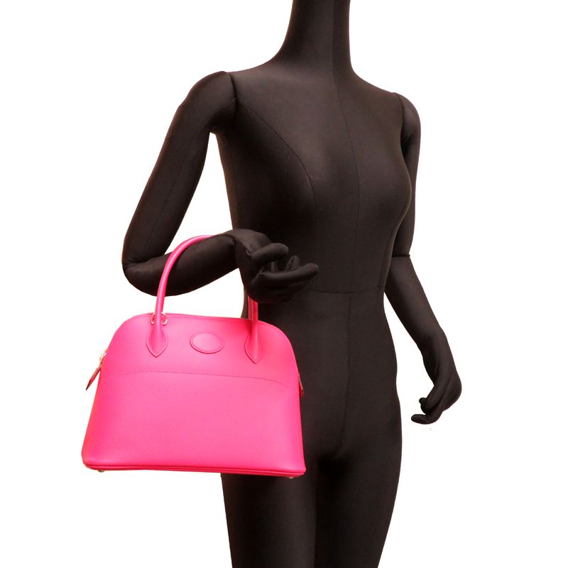 Hermes Handbag Bolide 27 Silver — view 8