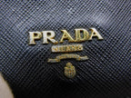 Prada Wallet Saffiano Leather Black Pass Case — view 5