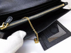 Prada Wallet Saffiano Leather Black Pass Case — view 4