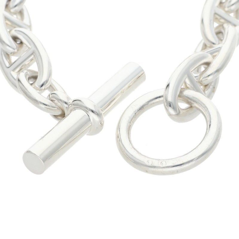 Hermes Chaine D'ancre GM Silver Choker Necklace GM — view 4