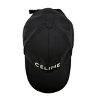 Celine Cap Logo L Black Hat Baseball Cap — view 5