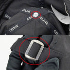 Celine Cap Logo L Black Hat Baseball Cap — view 7