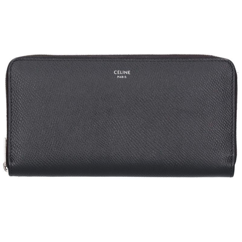 Celine Zipped Wallet Round Zip Leather