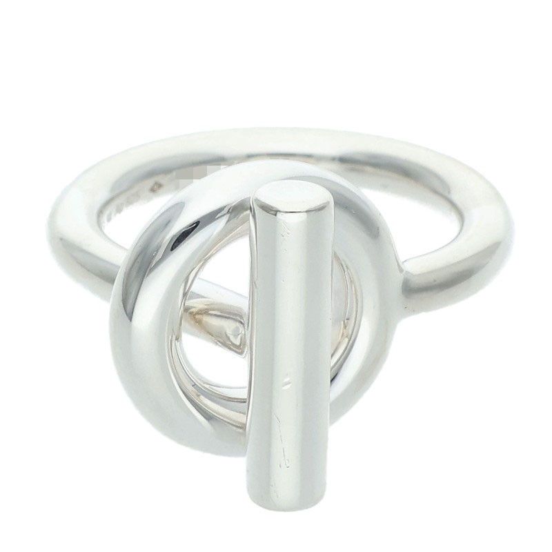 Hermes Echappee Silver Ring