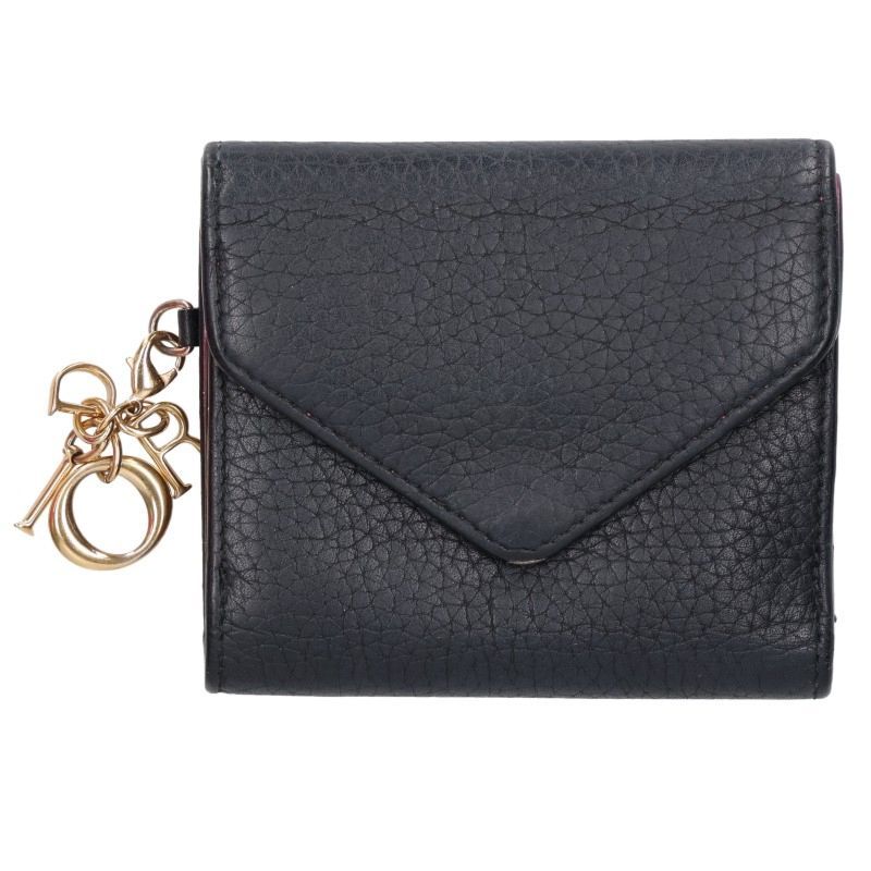 Dior Diorissimo Cannage Compact Leather Wallet