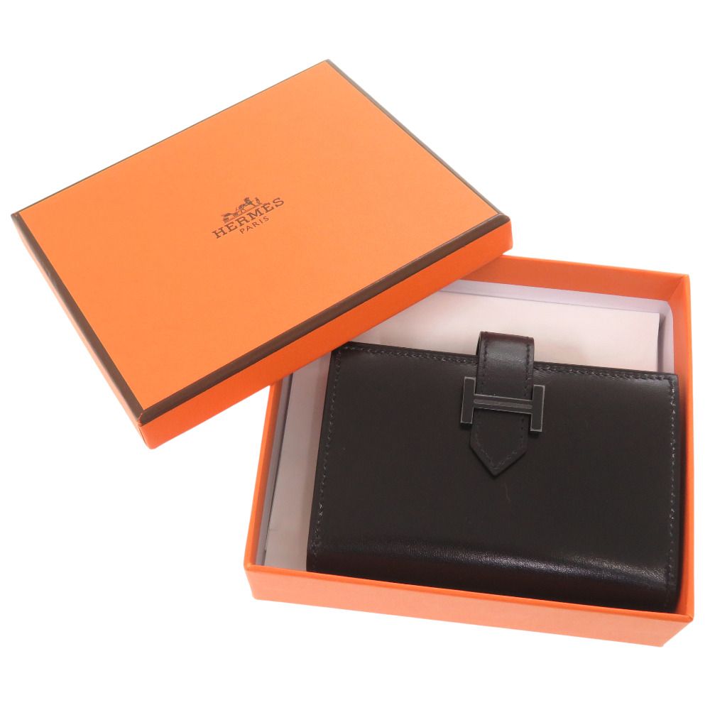 Hermes Bearn Mini Votadelact Black So Monochrome Card Case — view 2