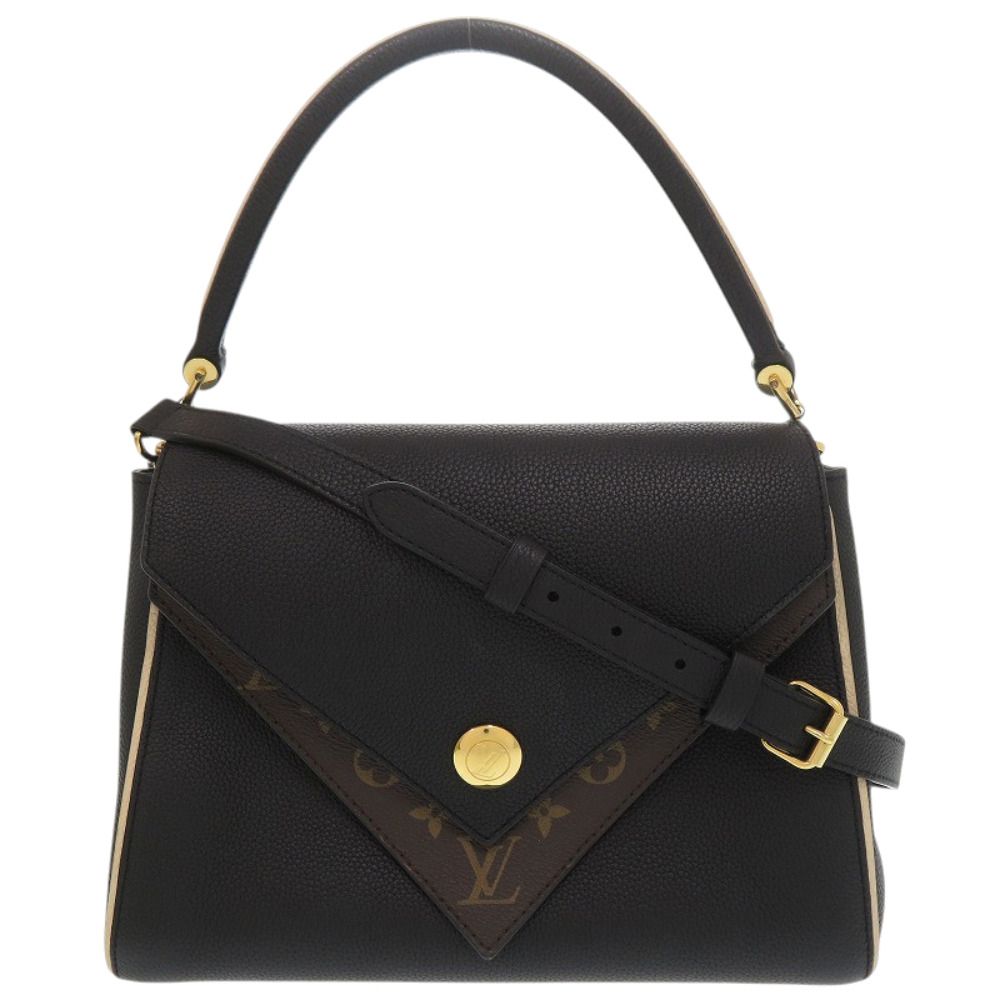 Louis Vuitton Double Monogram Canvas Leather Noir Black Shoulder Bag