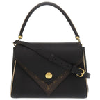 Louis Vuitton Double Monogram Canvas Leather Noir Black Shoulder Bag