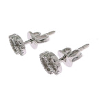 Gucci Earrings 18k White Gold Double G Studs Diamond — view 2