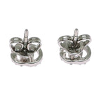 Gucci Earrings 18k White Gold Double G Studs Diamond — view 3