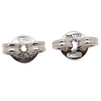 Gucci Earrings 18k White Gold Double G Studs Diamond — view 5