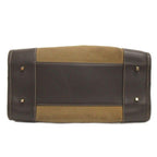 Loewe Amazona 26 Handbag Suede Leather Square Green Brown Khaki Bag — view 4
