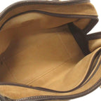Loewe Amazona 26 Handbag Suede Leather Square Green Brown Khaki Bag — view 5
