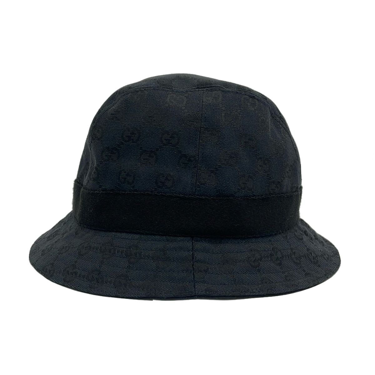 Gucci Hat M Dark Navy GG Pattern Cotton — view 2