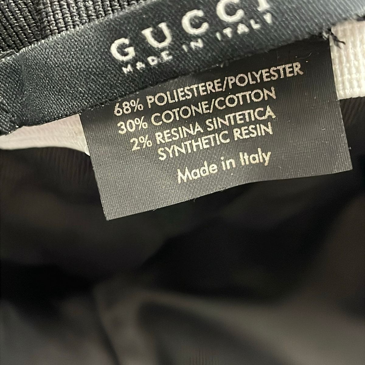 Gucci Hat M Dark Navy GG Pattern Cotton — view 6