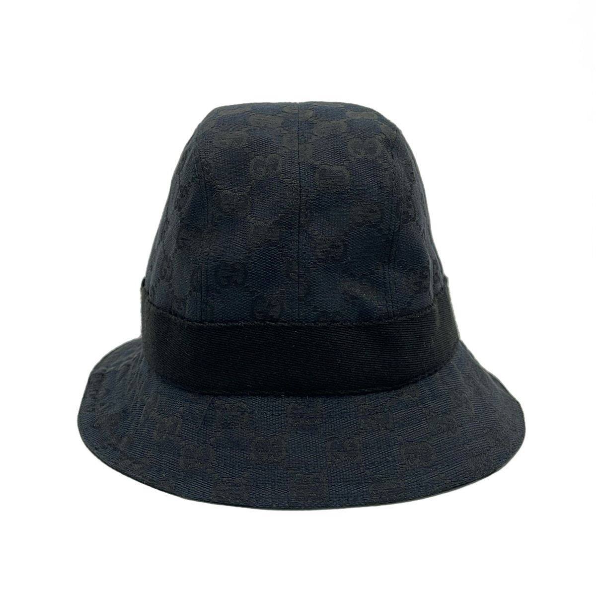 Gucci Hat M Dark Navy GG Pattern Cotton — view 3