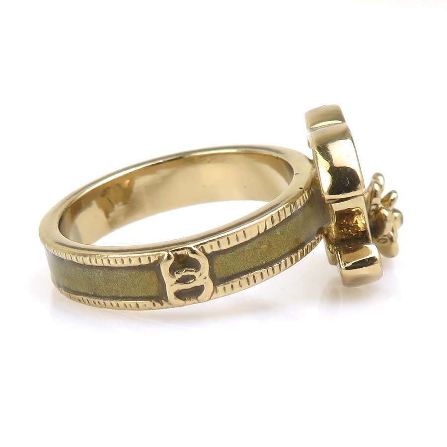 Chanel Ring CC Logo Camellia — view 2