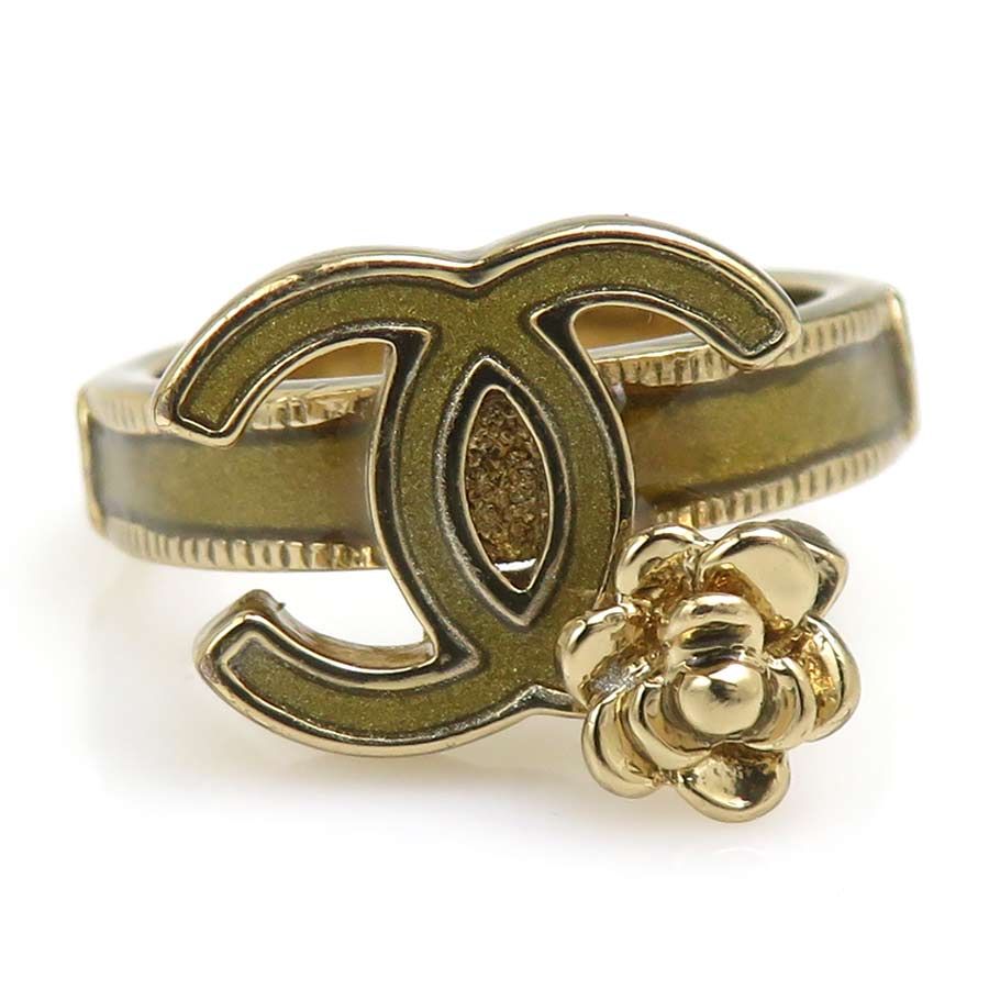 Chanel Ring CC Logo Camellia