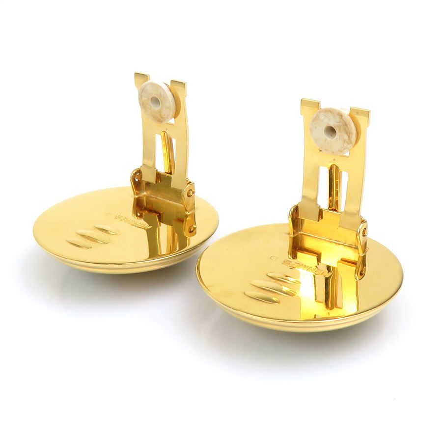 Hermes Earrings Cloisonne Gold — view 8
