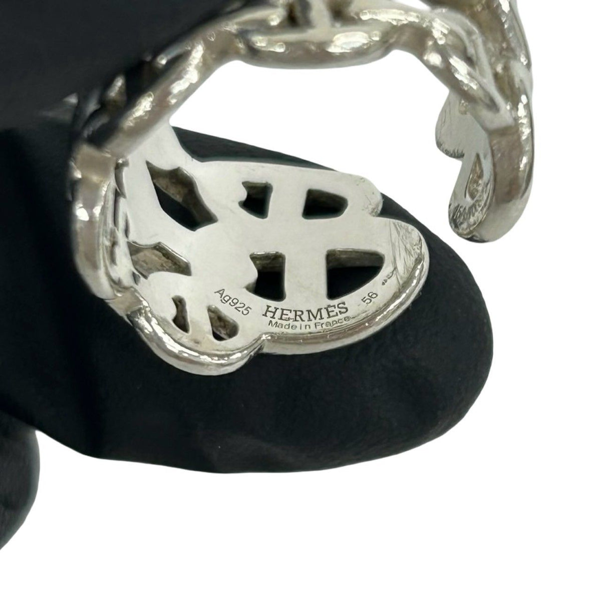Hermes Enchainee GM Ring 925 Sterling Silver — view 3
