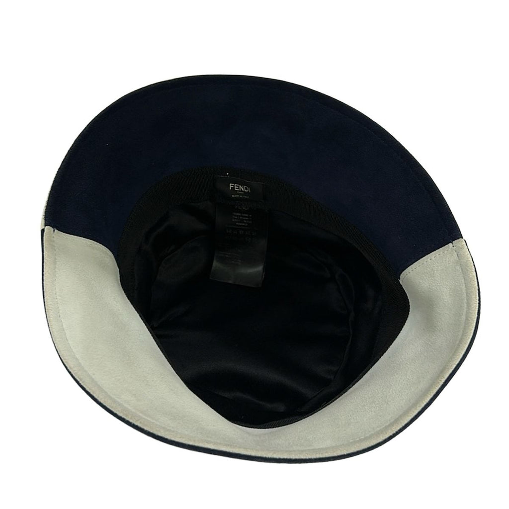 Fendi Hat M 59.0 Navy Light Gray Bicolor — view 4
