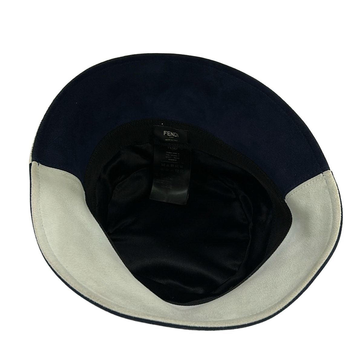 Fendi Hat M 59.0 Navy Light Gray Bicolor — view 4