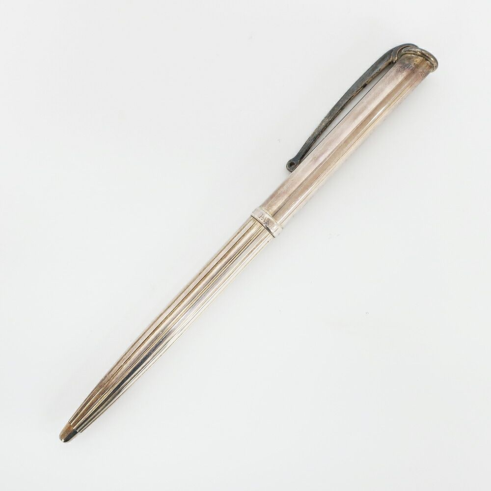 Hermes Ballpoint Pen Allegro 925 Sterling Silver Twisted Writing Instruments — view 2