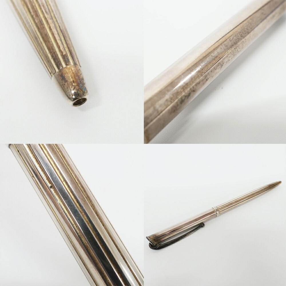 Hermes Ballpoint Pen Allegro 925 Sterling Silver Twisted Writing Instruments — view 8