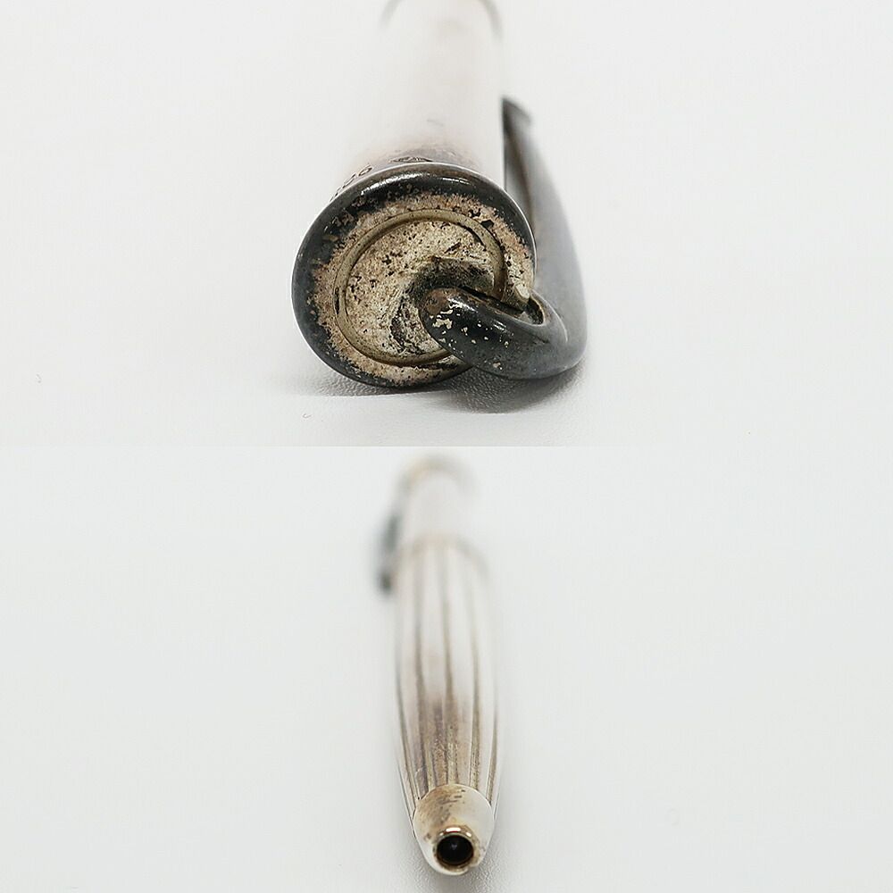 Hermes Ballpoint Pen Allegro 925 Sterling Silver Twisted Writing Instruments — view 6