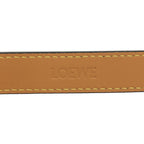 Loewe Anagram Square Buckle Leather Narrow Belt Black 80/32 — view 5