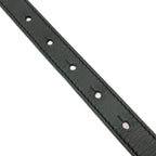 Loewe Anagram Square Buckle Leather Narrow Belt Black 80/32 — view 3