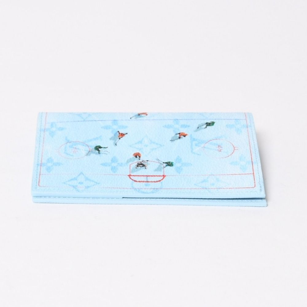 Louis Vuitton Couverture Passport Cover Monogram Blue Hockey — view 5