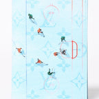 Louis Vuitton Couverture Passport Cover Monogram Blue Hockey — view 6