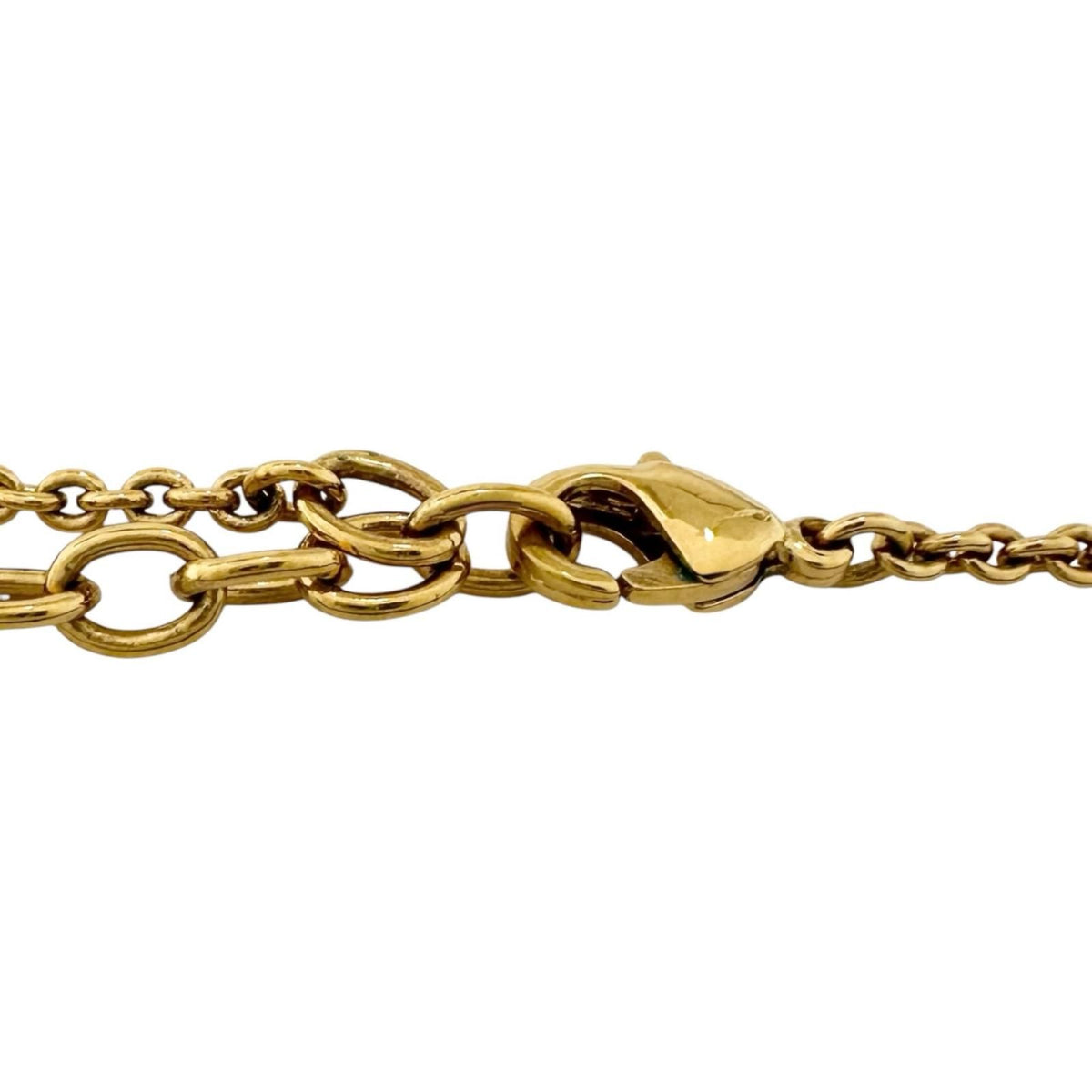 Louis Vuitton Essential V Gold Plated Necklace — view 4