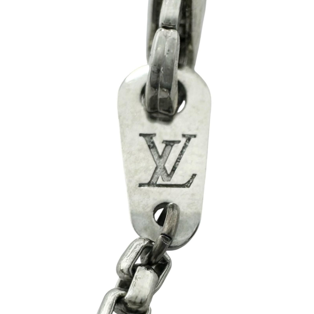 Louis Vuitton Collier LV Playit Metal Silver Necklace — view 6