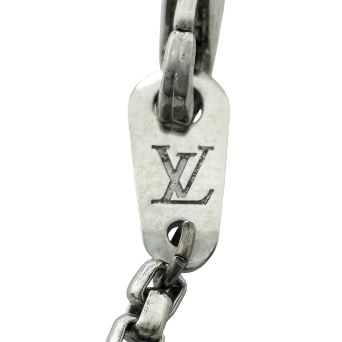 Louis Vuitton Collier LV Playit Metal Silver Necklace — view 6