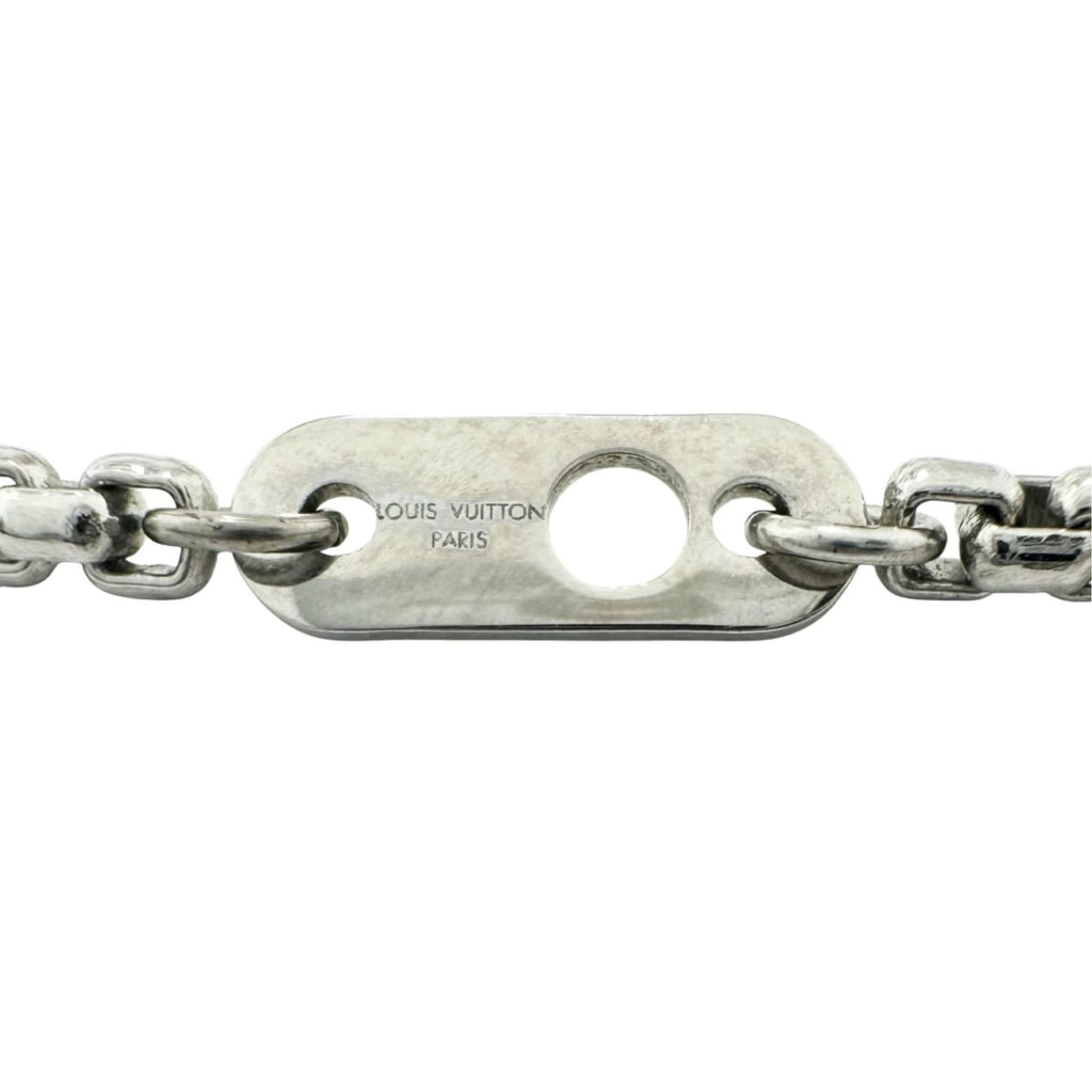 Louis Vuitton Collier LV Playit Metal Silver Necklace — view 7