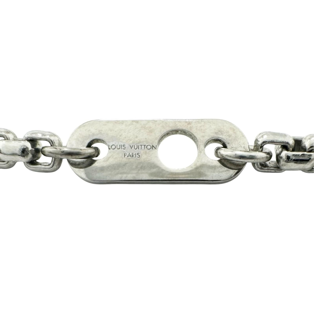 Louis Vuitton Collier LV Playit Metal Silver Necklace — view 7